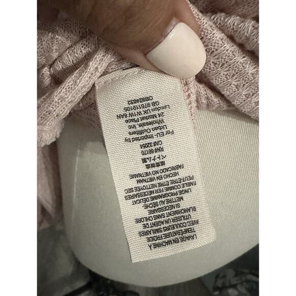 NWT Free People Casual Clash Top In Rose Size Medium Boho Oversized - Picture 11 of 13